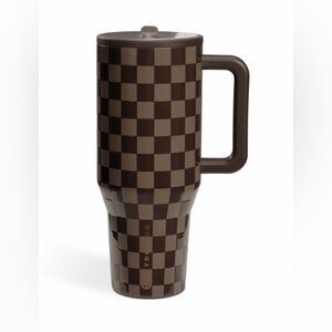 HydroJug Brown Checkered Drinkware